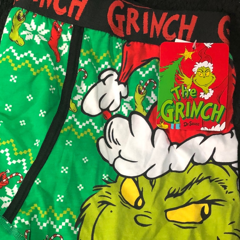 Men's Dr. Seuss Grinch Fairisle Boxer Briefs